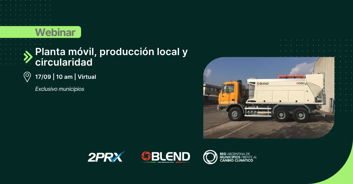 [Nuevo Webinar] Planta móvil, producción local y circularidad